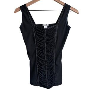 Vintage Cache Y2K Tank Top Womens XS Witchy Victorian Whimsigoth Corset Romantic